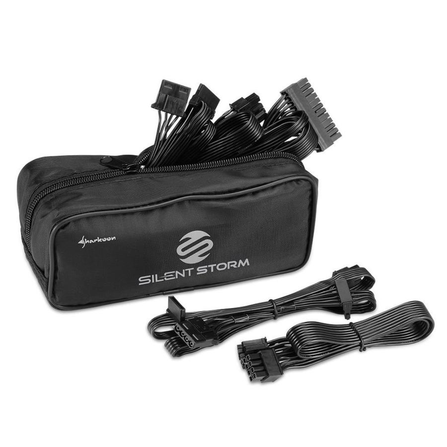 Fuente de alimentacón - Sharkoon SilentStorm Icewind Black 650W, 13.5 cm, 650 W, 27 dB, Negro