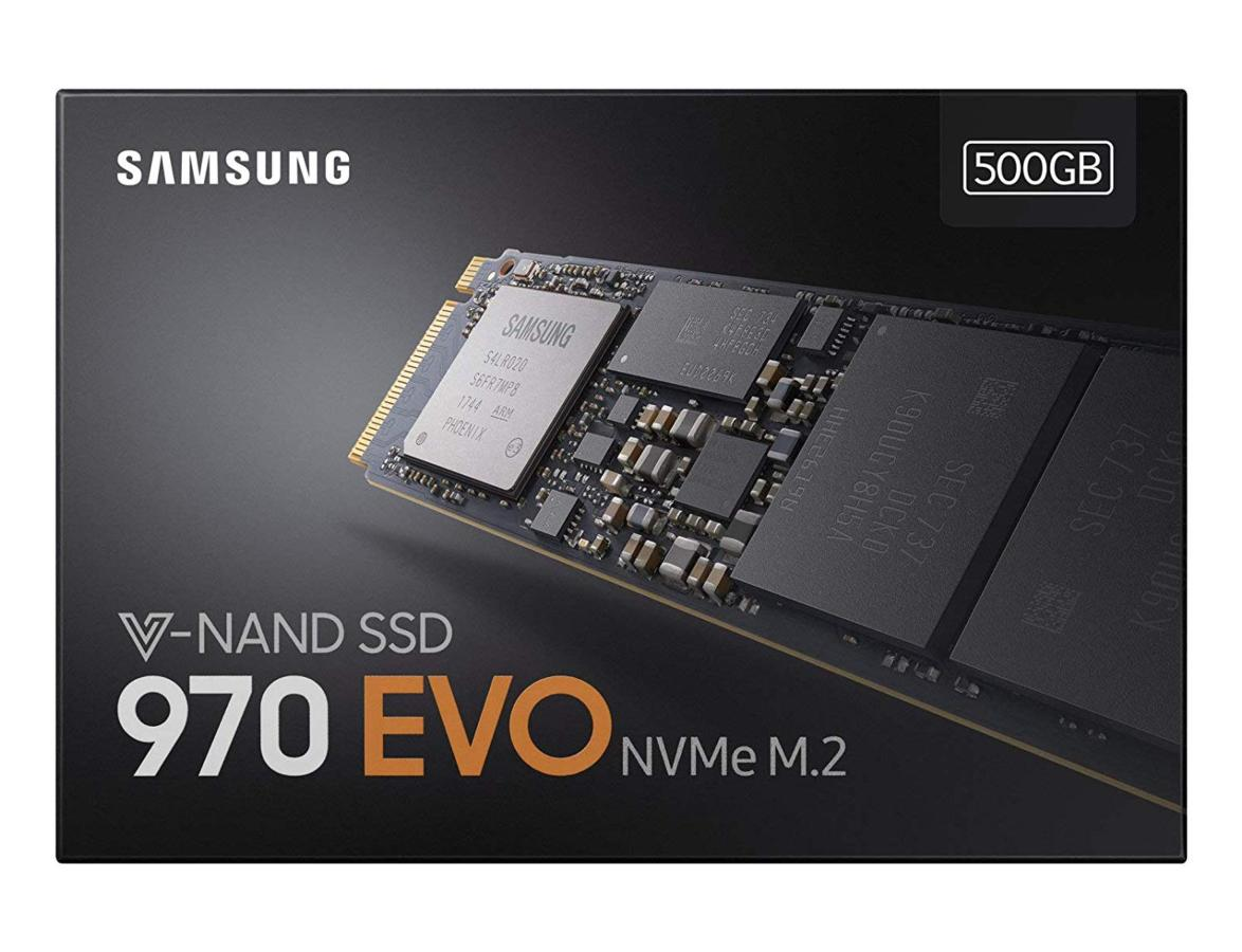 Disco duro SSD de 500 GB - Samsung SSD 970 EVO, PciE x4, 3D MLC, Negro