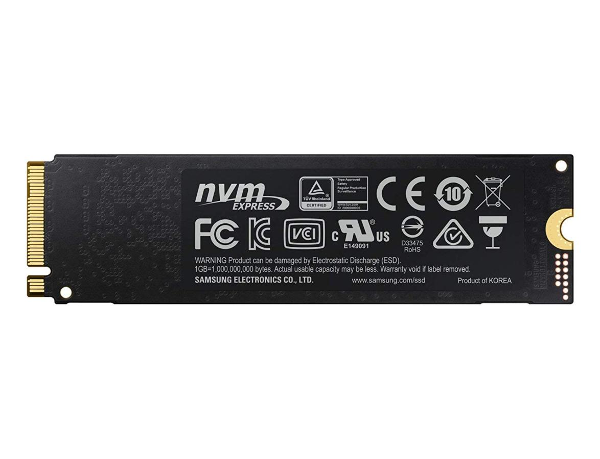 Disco duro SSD de 500 GB - Samsung SSD 970 EVO, PciE x4, 3D MLC, Negro