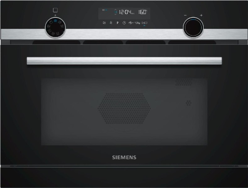 Horno - Siemens CP565AGS0, Integrable, Microondas, Vapor, LED interior, Negro