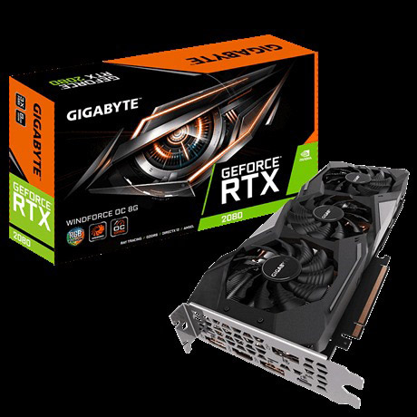 GIGABYTE GeForce RTX™ 2080 Windforce 8GB (8GV-N2080WF3-8GC) (NVIDIA, Grafikkarte)