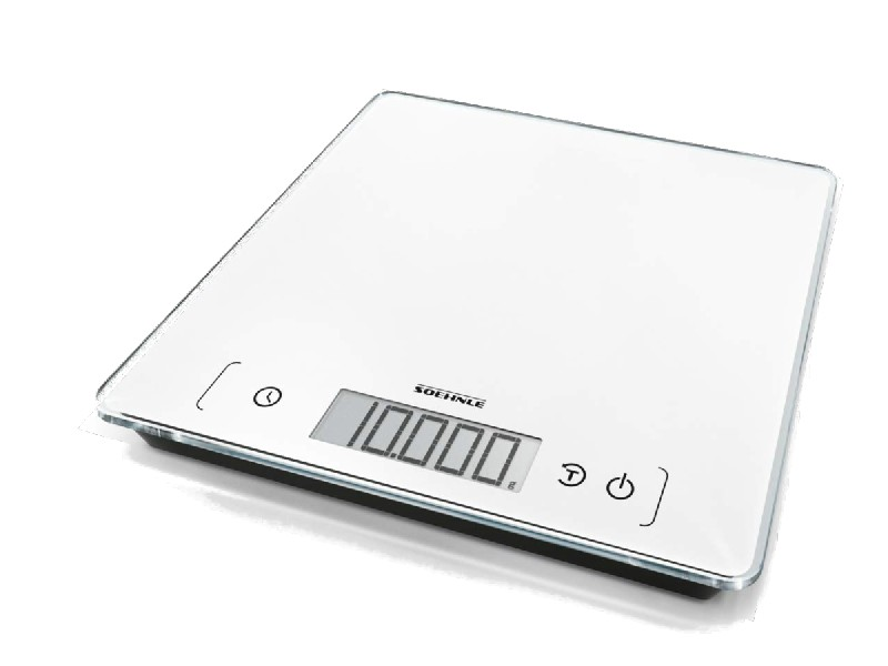 De Cocina Soehnle page comfort 400 capacidad 10 kg 1 g balanza diseño ultraplano lcd blanco