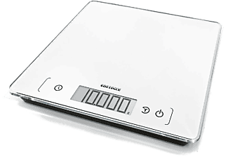 Balanza de cocina - Soehnle Page Comfort 400, 10 Kg, Diseño ultraplano, LCD, Blanco
