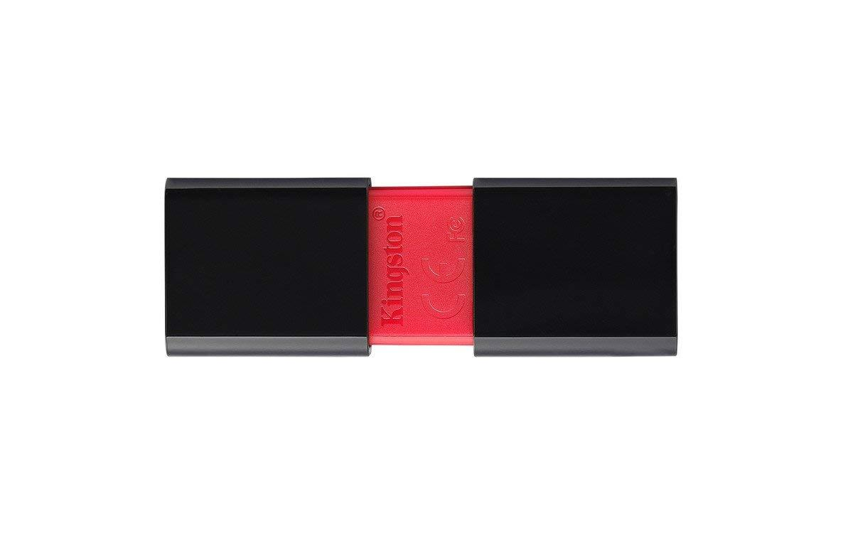 Memoria USB 256 GB - Kingston Datatraveler 106, 256 GB, USB 3.0, Negro y rojo