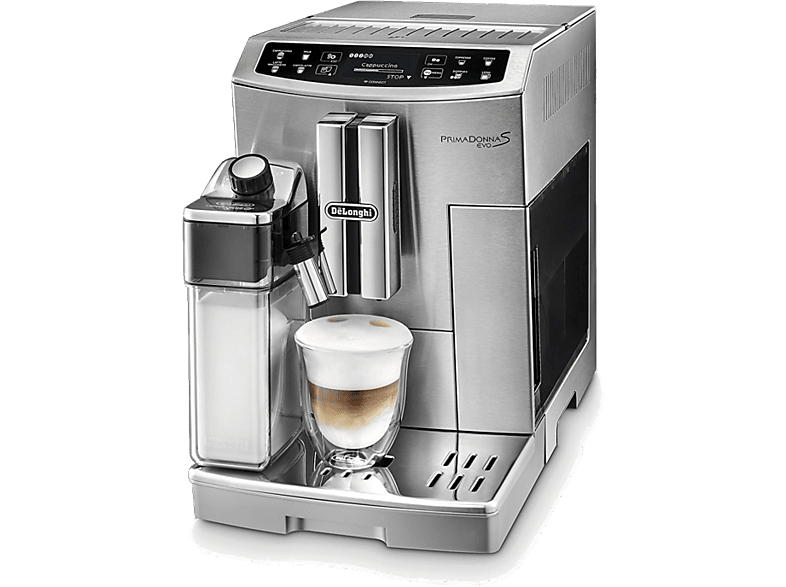 Cafetera superautomática  De'Longhi Rivelia EXAM440.35.B, Molinillo  integrado, Espumador leche, Táctil, 4 perfiles, 8 recetas, 19bar, 1450W,  Negro