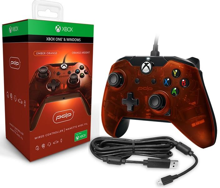 Mando - PDP para XBOXONE y PC, Cable extraíble, Naranja