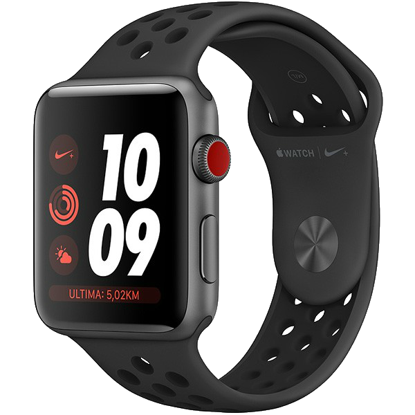 Apple Watch Nike Series 3, GPS+CELL, 38 mm, Caja de Aluminio