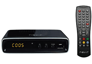 Receptor TDT - Nevir NVR-2596TDT2P, Grabación en USB, Negro