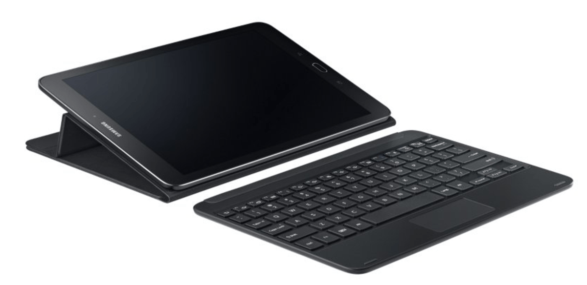 Funda con teclado para Galaxy Tab S2 9.7 - Samsung Book Key Cover, negro, stand, on/off automático