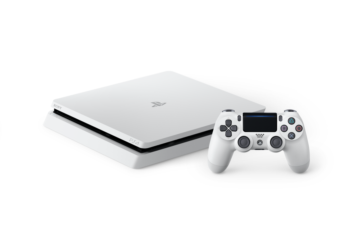 Consola - Sony - PS4 SLIM Blanca, 500Gb, DualShock 4