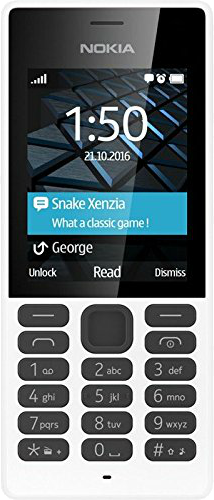 Móvil - Nokia 150, Dual SIM, Cámara VGA, Pantalla 2.4" QVGA, Blanco