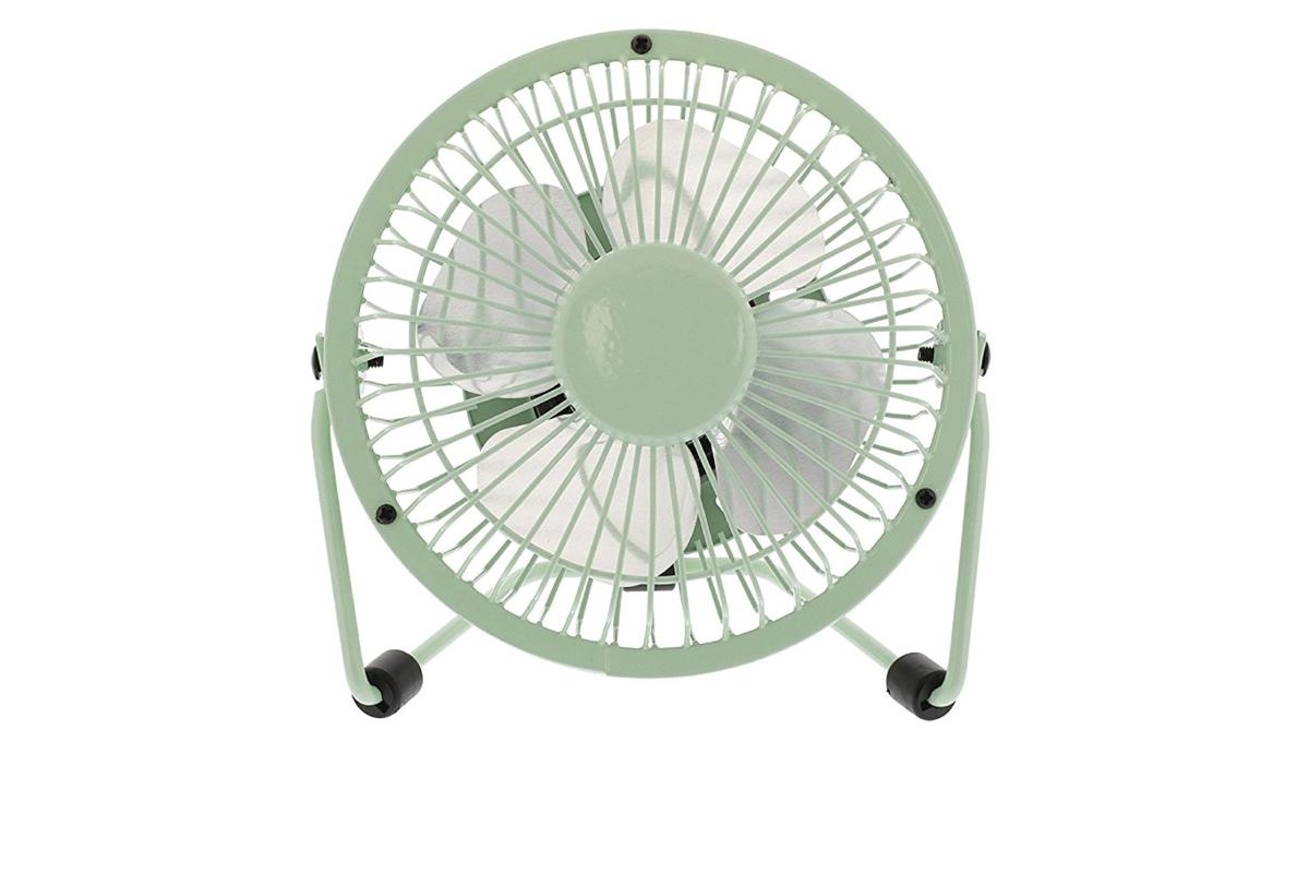 Mini ventilador de sobremesa - HQ 4", 2.5 W, USB, Verde