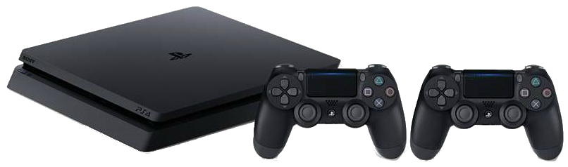 Consola - Sony PS4 Slim, Negra, 1TB + 2 DualShock 4 V2 + PS Plus 365 días