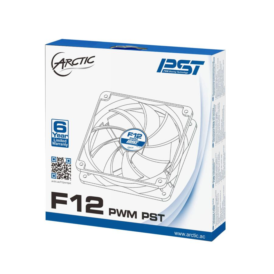Ventilador - ARCTIC F12, 12cm, 600RPM a 1350RPM, 0,3 sonio