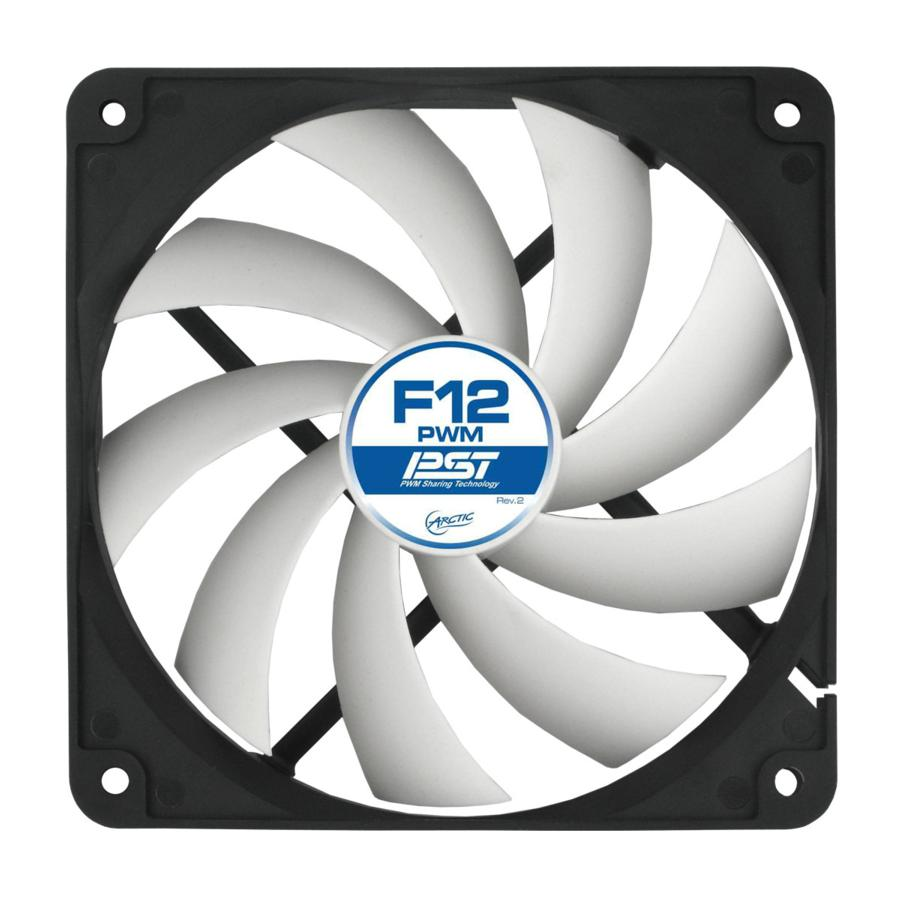 Ventilador - ARCTIC F12, 12cm, 600RPM a 1350RPM, 0,3 sonio