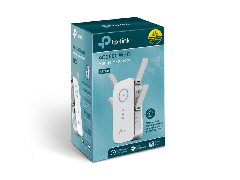 Amplificador WiFi - TP-LINK RE650, 10, 100, 1000Mbit/s