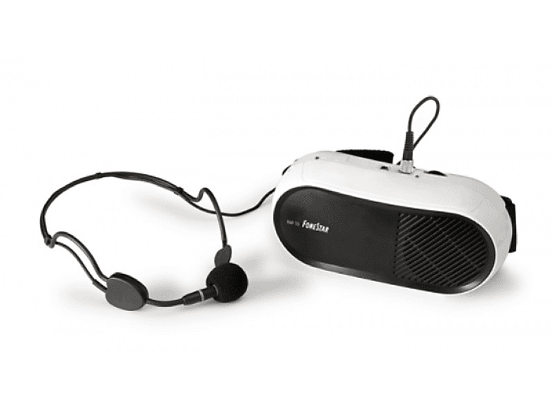 Amplificador De Cintura con manos libres 10 w entrada auxiliar gran alcance muy ligero 190 x 90 65 mm fonestar fap10