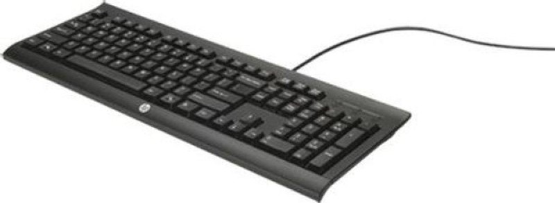 Teclado con cable - HP K1500, USB, Negro