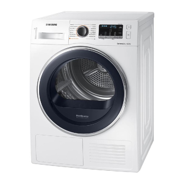 Secadora - Samsung DV80M5010QW/EC, Bomba de calor, 8 KG, Clase A++, Blanco