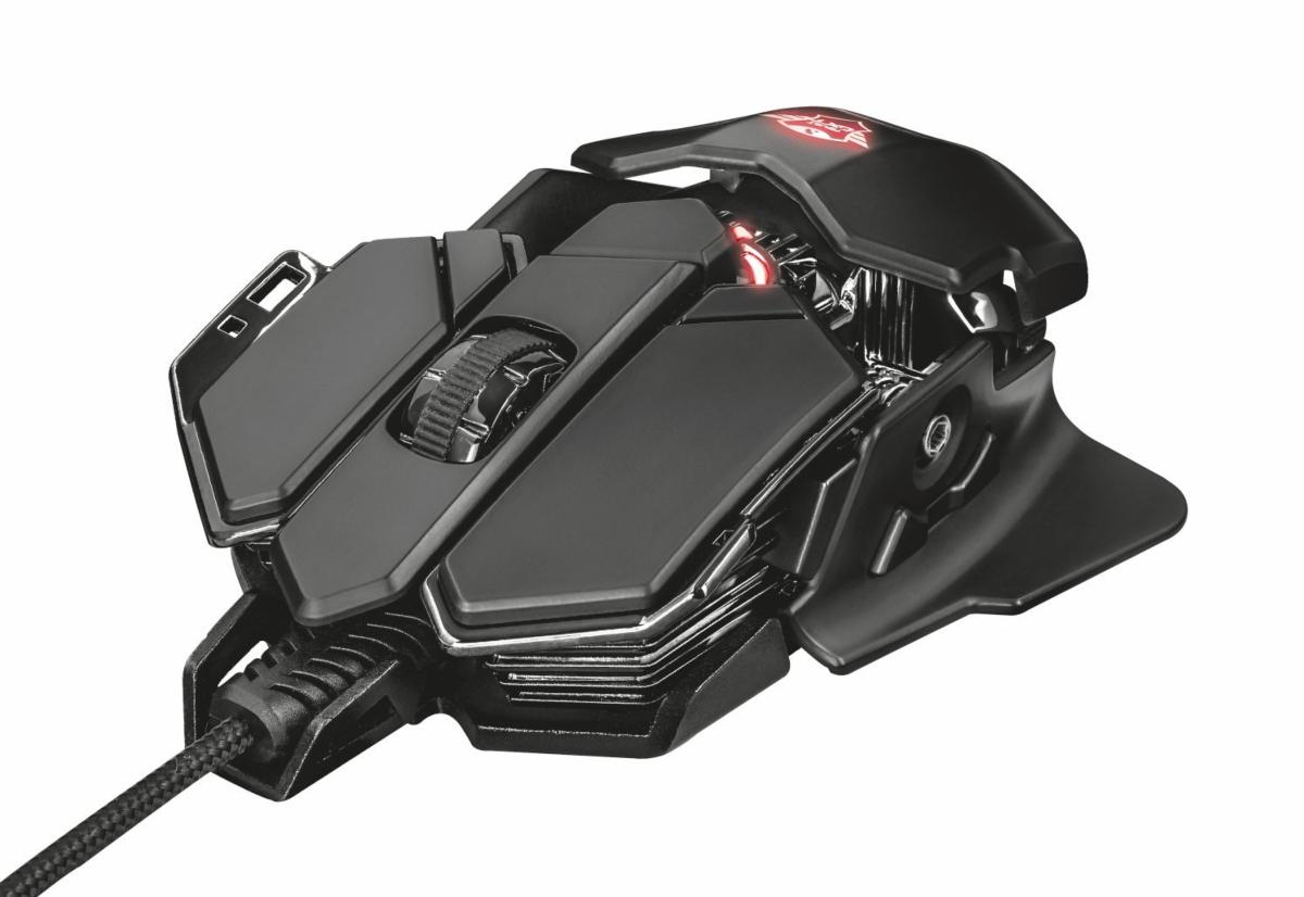 Ratón gaming - Trust GXT 138 X-Ray, 4000 DPI, USB, Óptico, Mano derecha, Negro