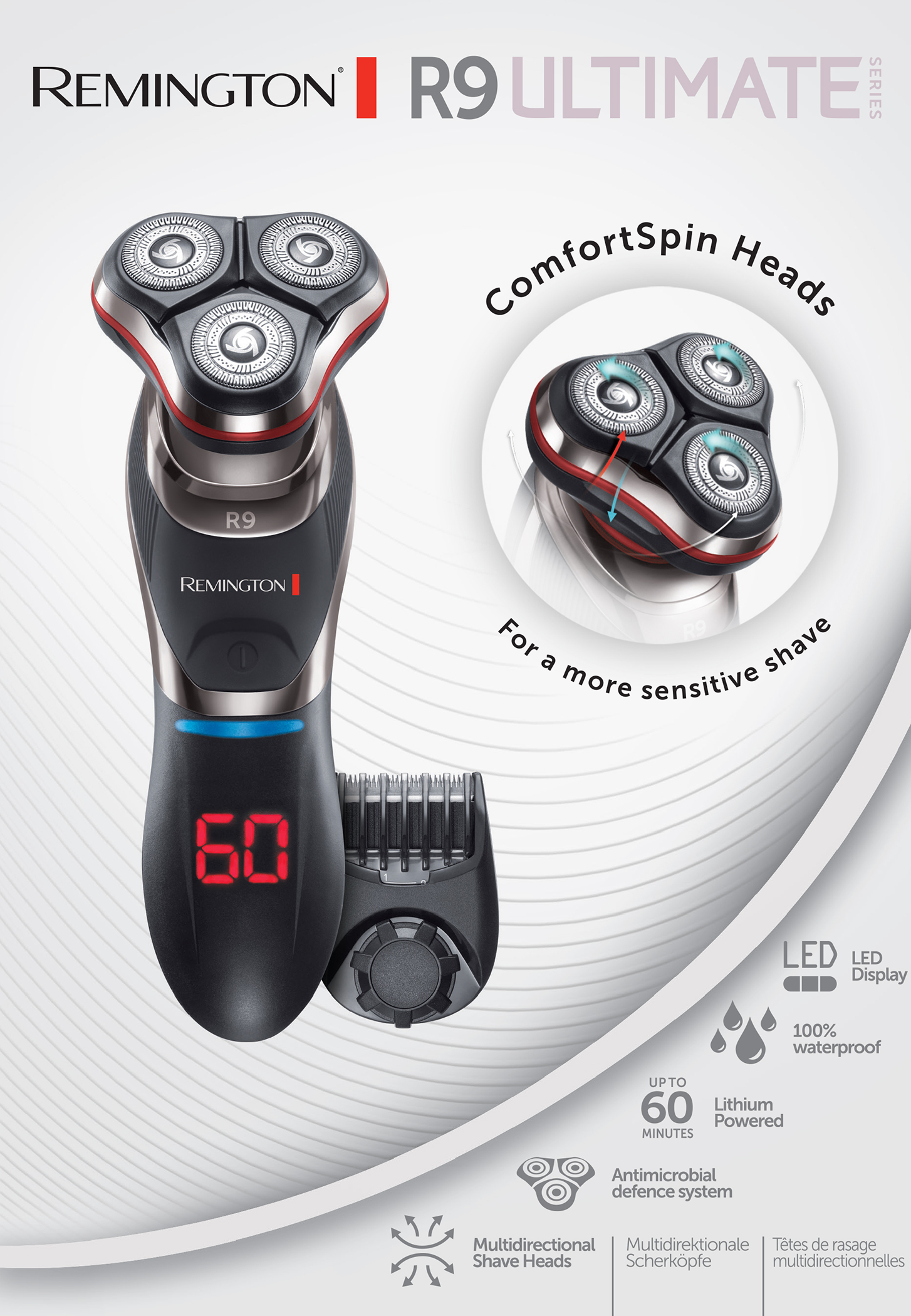 REMINGTON Ultimate series R9 XR1570 - Roterend scheerapparaat