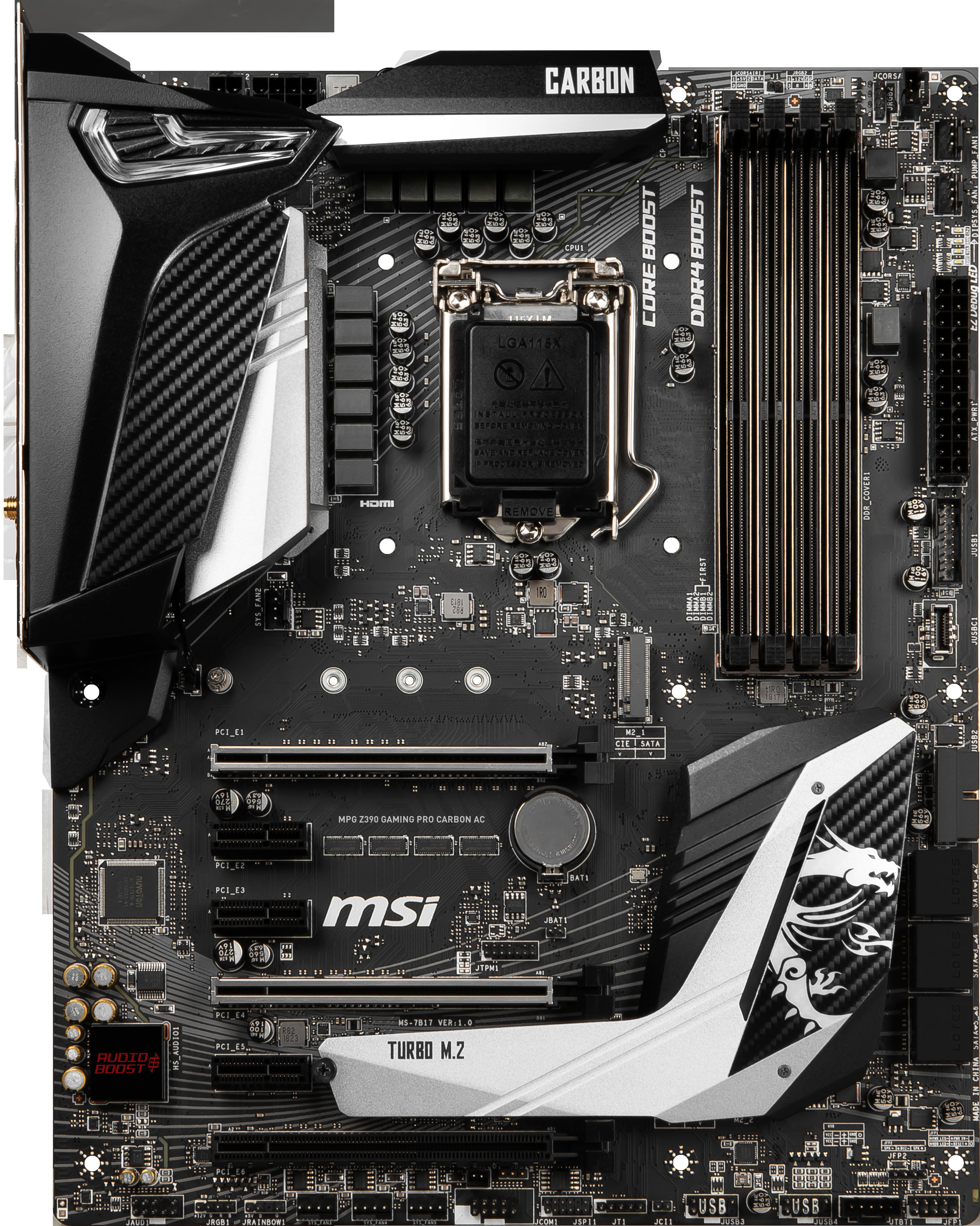 MSI MPG Z390 Gaming Pro Carbon AC Mainboard