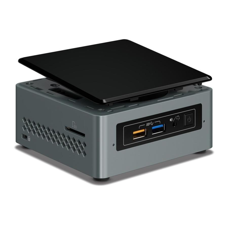 Mini PC - Intel NUC6CAYH, Intel® Celeron®, Wi-Fi, Bluetooth, HDMI, Negro y gris