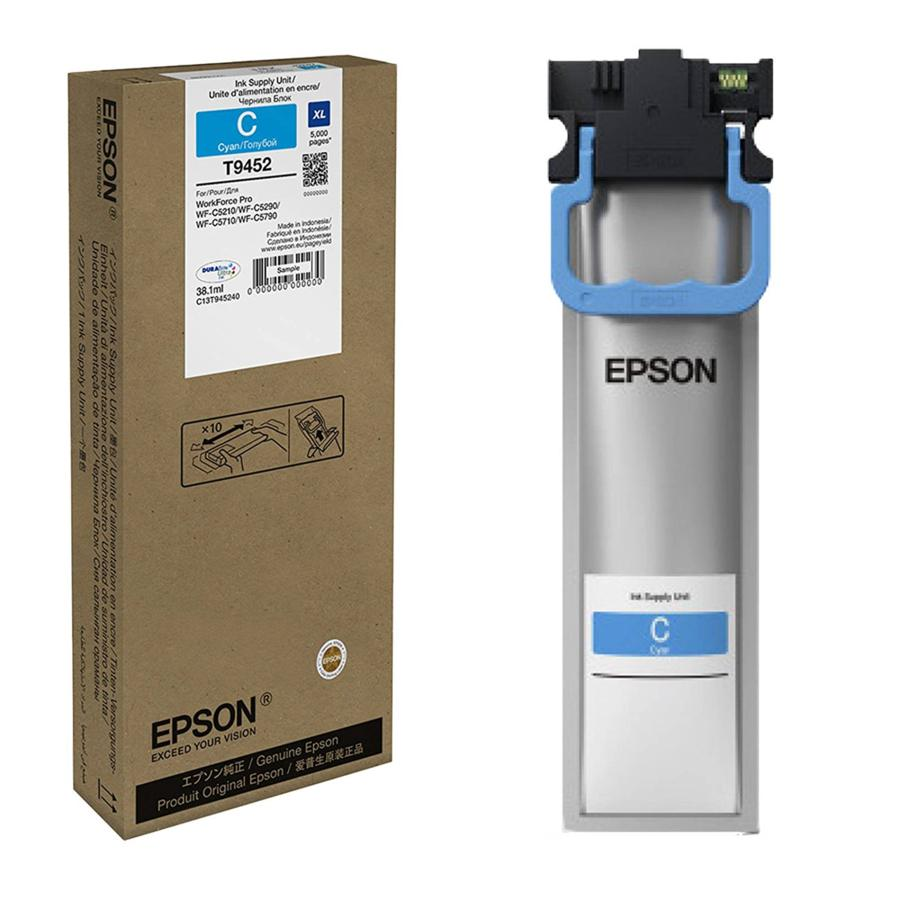 Cartucho de tinta - Epson C13T945240, 38.1ml, 5000 Páginas, Cian