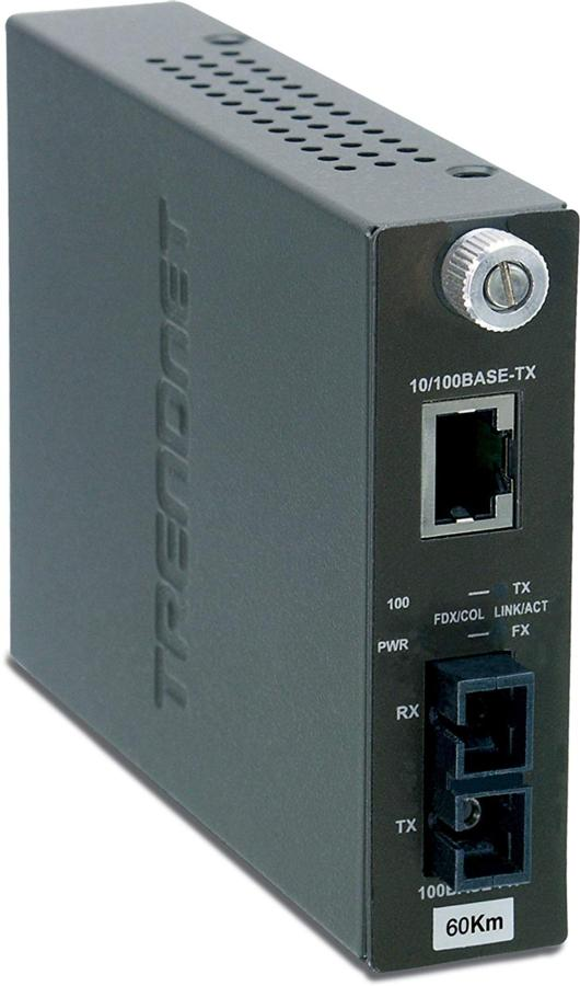 Convertidor de medios - Trendnet TFC-110S60, 200Mbit/s, 1300nm