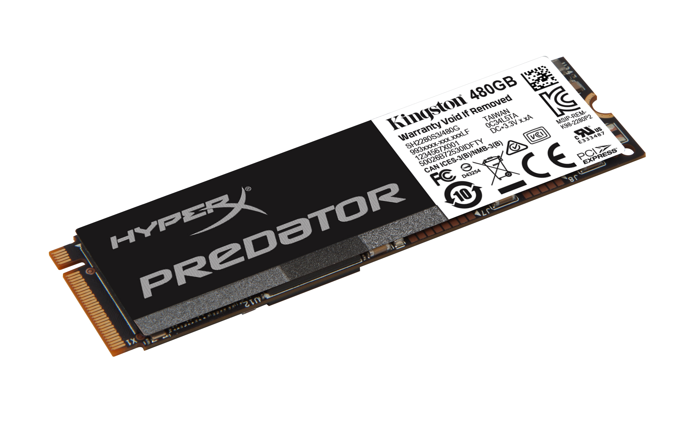 KINGSTON Digital HyperX Predator 480GB PCIe Gen2 x4 M.2 Dahili SSD SHPM2280P2 / 480G