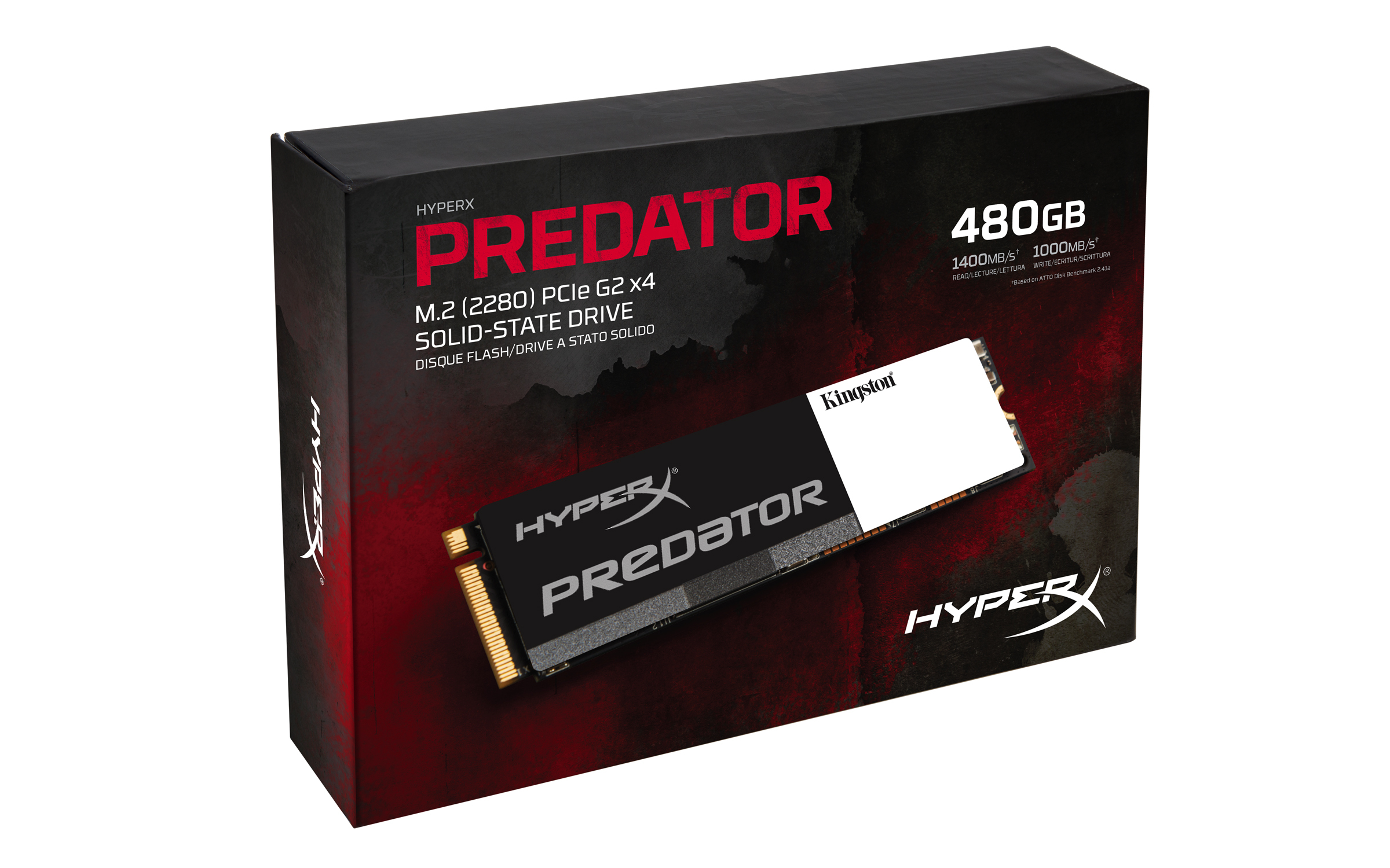 KINGSTON Digital HyperX Predator 480GB PCIe Gen2 x4 M.2 Dahili SSD SHPM2280P2 / 480G