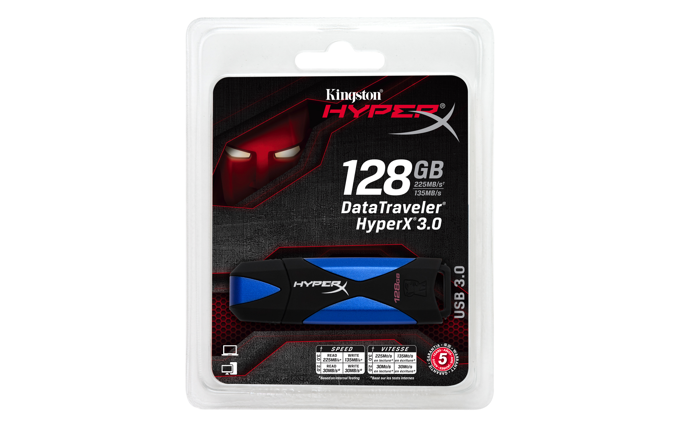 USB 128GB HYPERX 3.0EXT DATA TRAVEL
