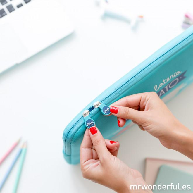 Funda para portátil - Mr. Wonderful, 15,6", Tengo batería para rato, Azul