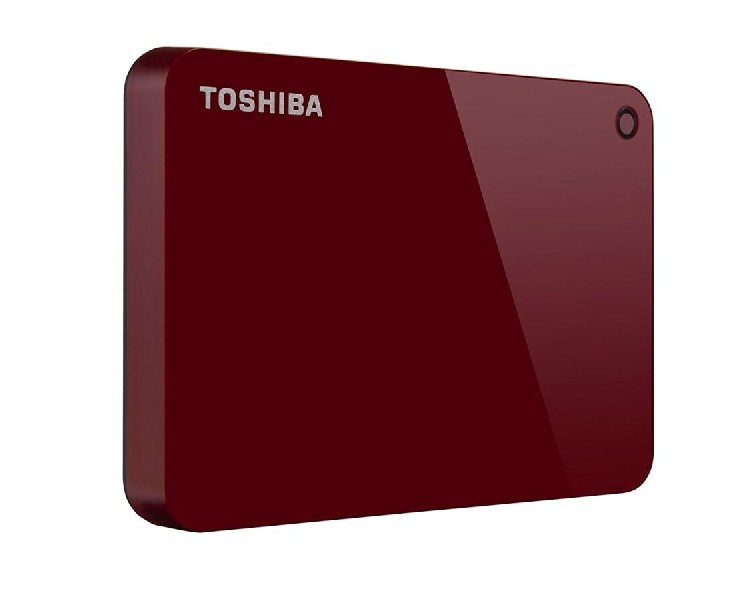 Disco duro 1 TB - Toshiba Canvio Advance, 1 TB, 2.5", USB 3.0, Rojo