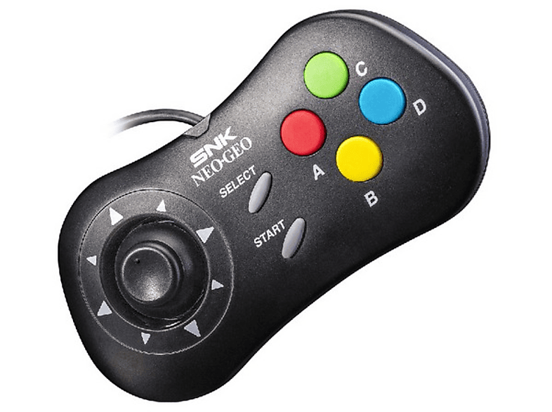 Gamepad - NEO GEO Mini myArcade, Mando con cable, Negro