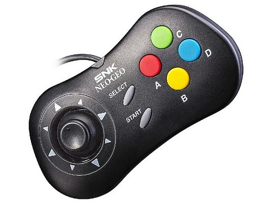 Gamepad - NEO GEO Mini myArcade, Mando con cable, Negro