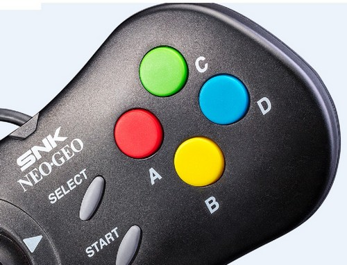 Gamepad - NEO GEO Mini myArcade, Mando con cable, Negro