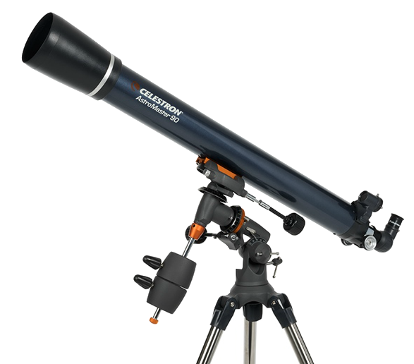 Telescopios - Celestron AstroMaster 90 EQ, Reflector, Azul