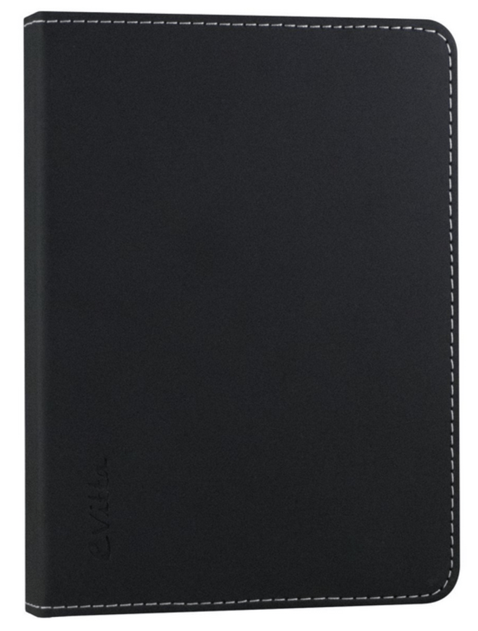 Funda eBook - E-vitta Booklet, color negro, interior aterciopelado, 6 pulgadas
