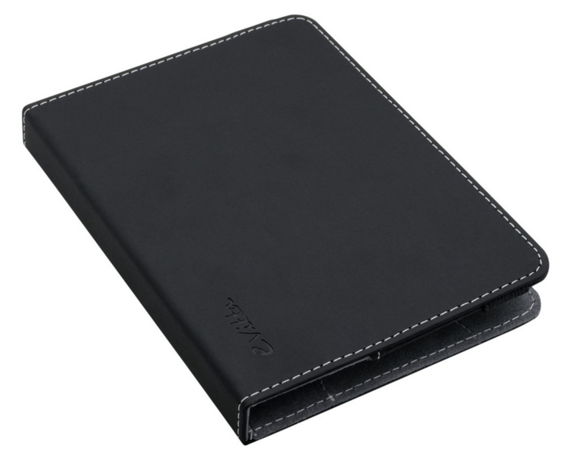 Funda eBook - E-vitta Booklet, color negro, interior aterciopelado, 6 pulgadas
