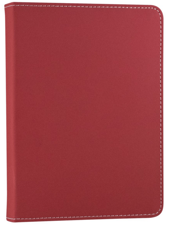 Funda eBook - E-vitta Booklet, Iinterior aterciopelado, 6 pulgadas, Rojo, Blanco y Negro