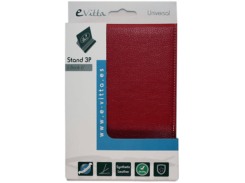 Funda eBook  E-vitta Stand Case, Función soporte, 6 pulgadas, Rojo