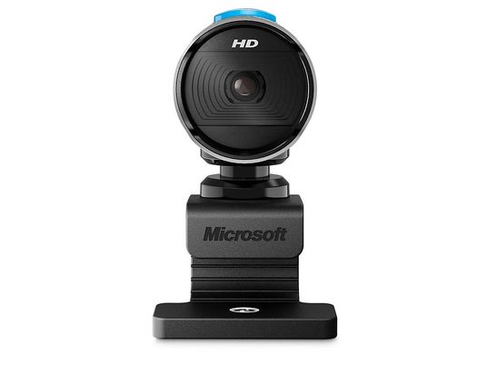 Webcam - Microsoft LifeCam Studio, 1080p HD, micrófono integrado, color plateado