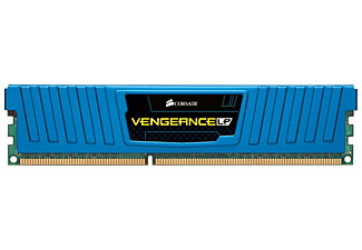 Memoria Ram - CORSAIR DDR3 8GB 2X4GB PC 1600MHz VENGEANCE LOW PROFILE BLUE HEATSPREADER
