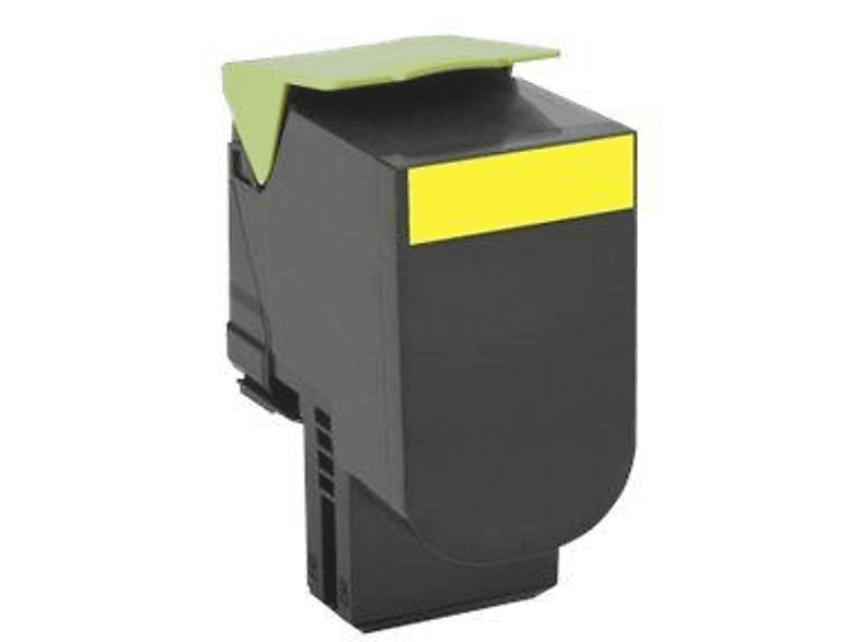 Lexmark 802HY | Alto rendimiento - amarillo - original - cartucho de tóner LCCP