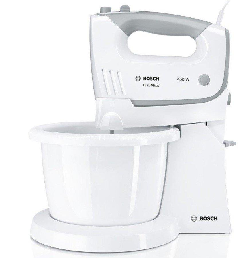 Batidora Mfq36460 Bosch de varillas blanco 450 w amasadora 450w 5 velocidades bol 3 ergomixx y para repostería garfios giratorio color mano incluye