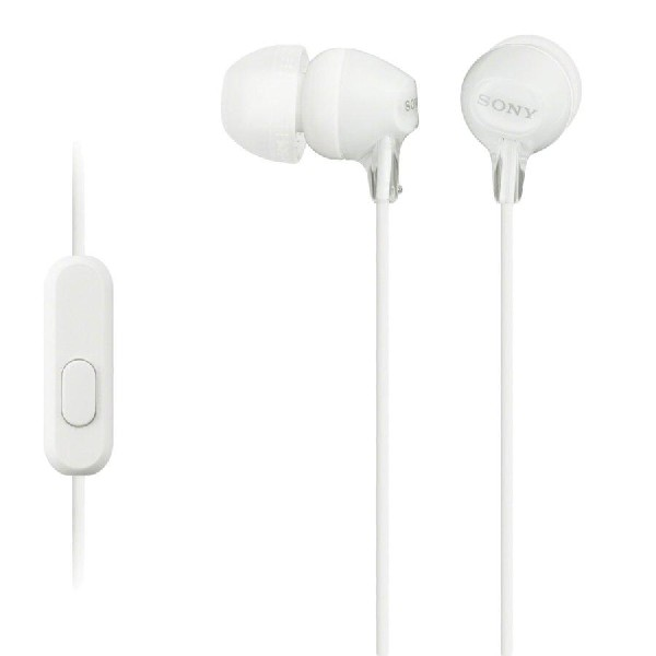 Auricular Sony Mdrex15apw 100mw blanco intraaural con tapones de silicona iman neodimio mdrex15apw.ce7 cable mdrex15ap ear reacondicionado tipo intrauditivo ex15ap w.ce7