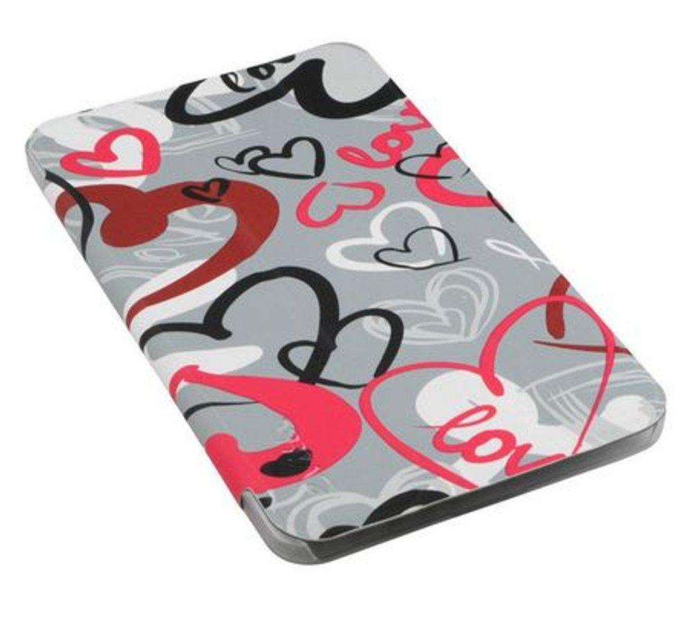 Funda para tablet de 7 pulgadas - E-vitta Triflex, Estampado Crazy Hearts, GT4