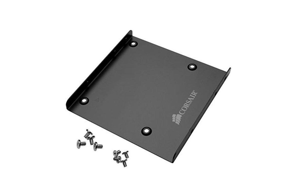 Accesorio de montaje - Corsair CSSD-BRKT1, Adaptador SSD de 2.5" a 3.5", Negro