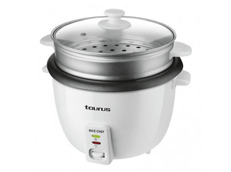 Arrocera - Taurus Rice Chef, 700W, Capacidad de 1,8L, 6-7 Raciones, Cocción y Mantenimiento del calor
